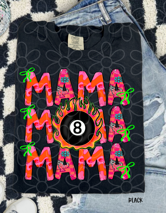 Western MaMa 8 Ball DTF Transfer