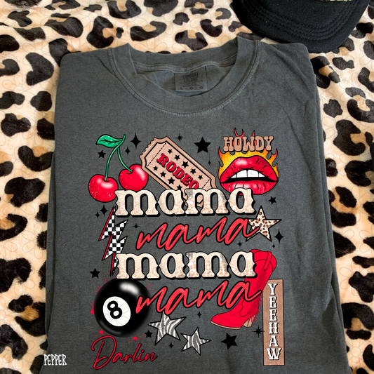 Western Mama Red DTF Transfer