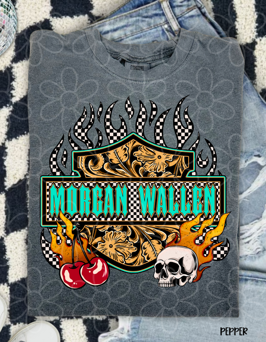 Western Morgan Wallen Checkered Completed Tee