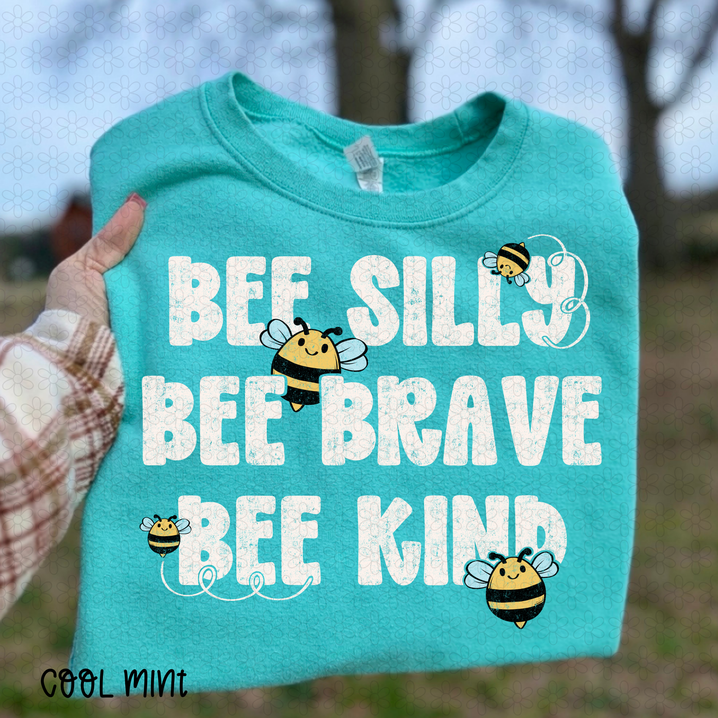 White Bee silly bee brave bee kind Completed Tee