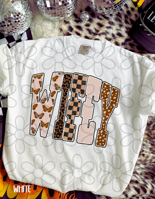 Wifey Multi Pattern Completed Tee