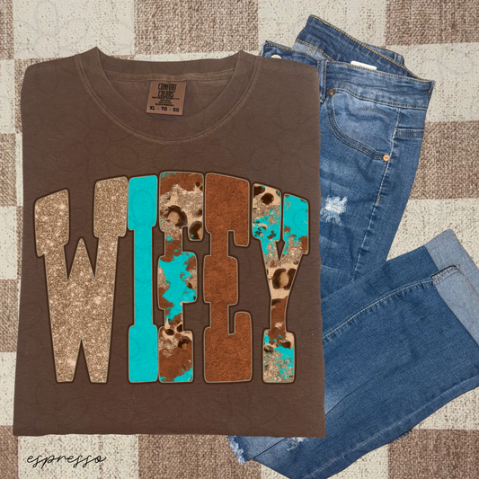 Wifey Western Glitter DTF Transfer