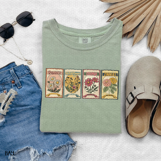 Wildflower Stamps Completed Tee