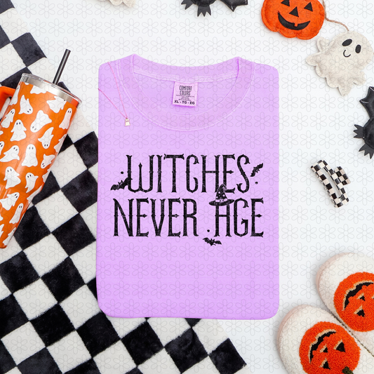 Witches Never Age (Multiple Color Options) Completed Tee
