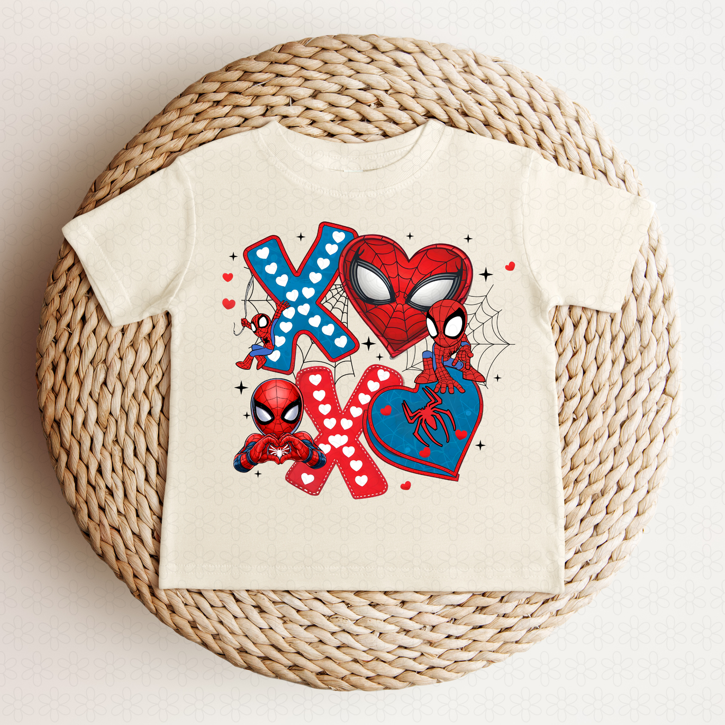 XOXO Spidey Valentines Completed Tee