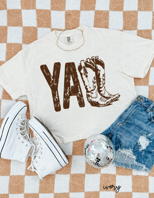 Yall Boots Kids Completed Tee