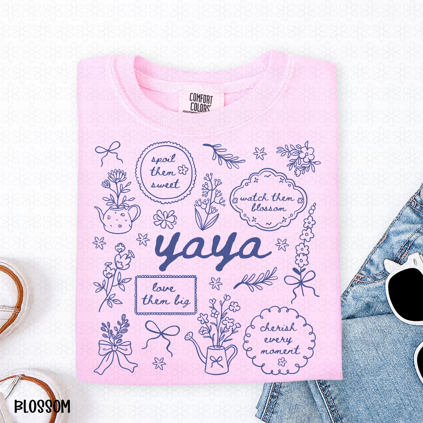 Yaya-Blue Completed Tee