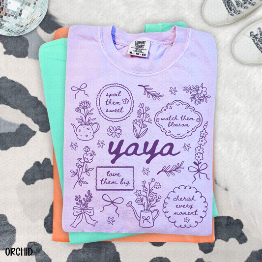 Yaya-Purple DTF Transfer