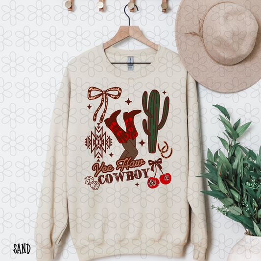 Yee Haw Cowboy Completed Tee