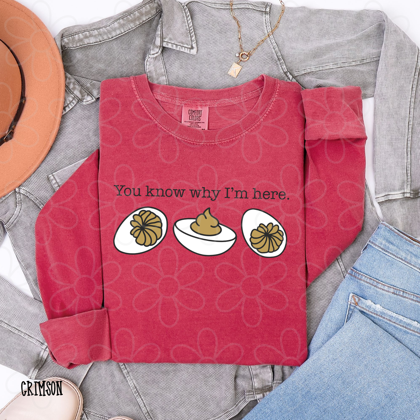 You Know Why I'm Here Deviled Eggs Kids Completed Tee