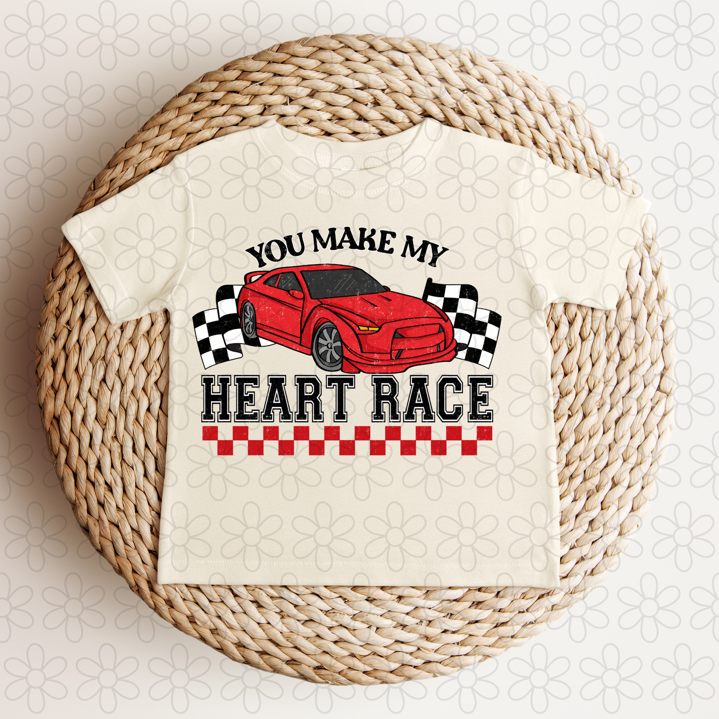 You Make My Heart Race Car Completed Tee