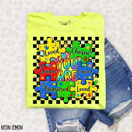 You are Autism Awareness Completed Tee