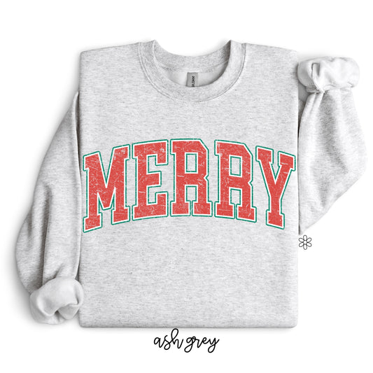Distressed Merry Kids Completed Tee