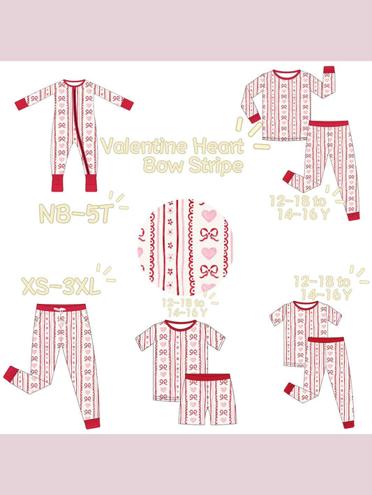 Valentine Heart Bow Stripe Bamboo 11/07 DROP Closes 11/14 at 8:00pm CST