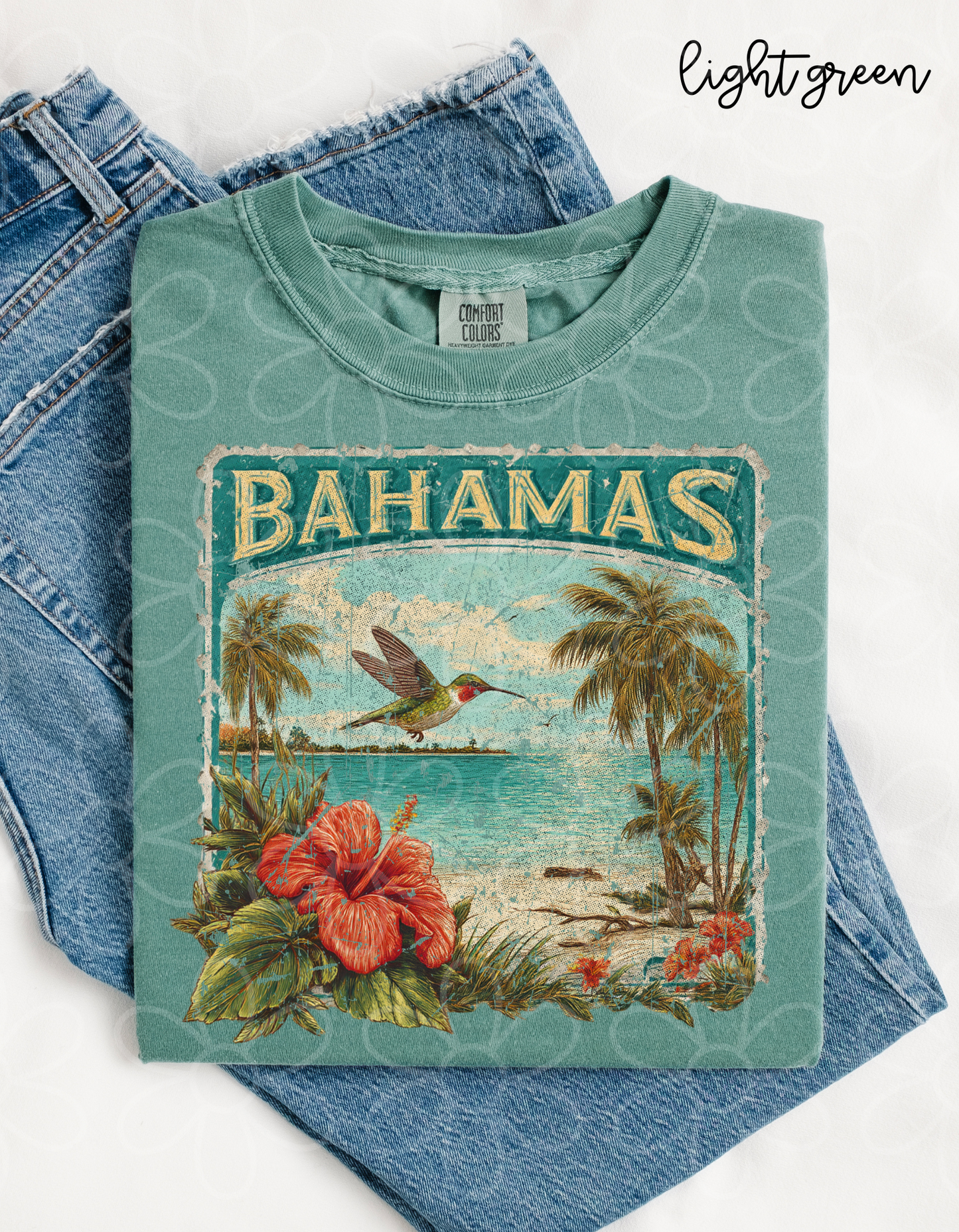 Distressed Beach Stamps (Multiple Options) Kids Completed Tee