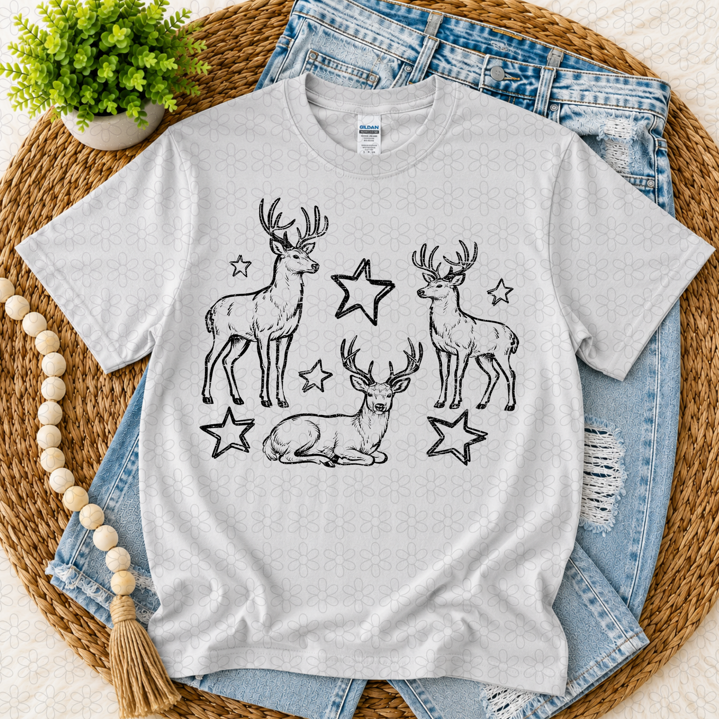 deer (Multiple Color Options) Completed Tee
