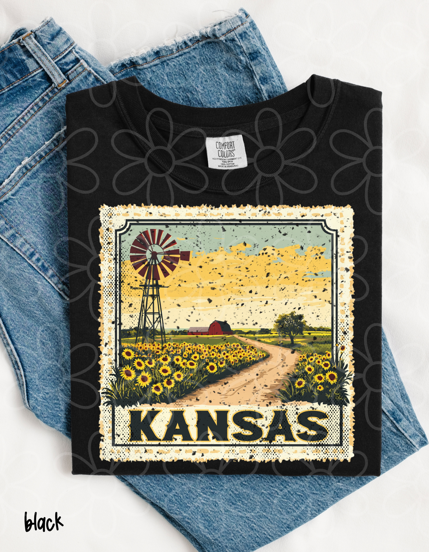 Distressed States - Multiple Options Kids Completed Tee