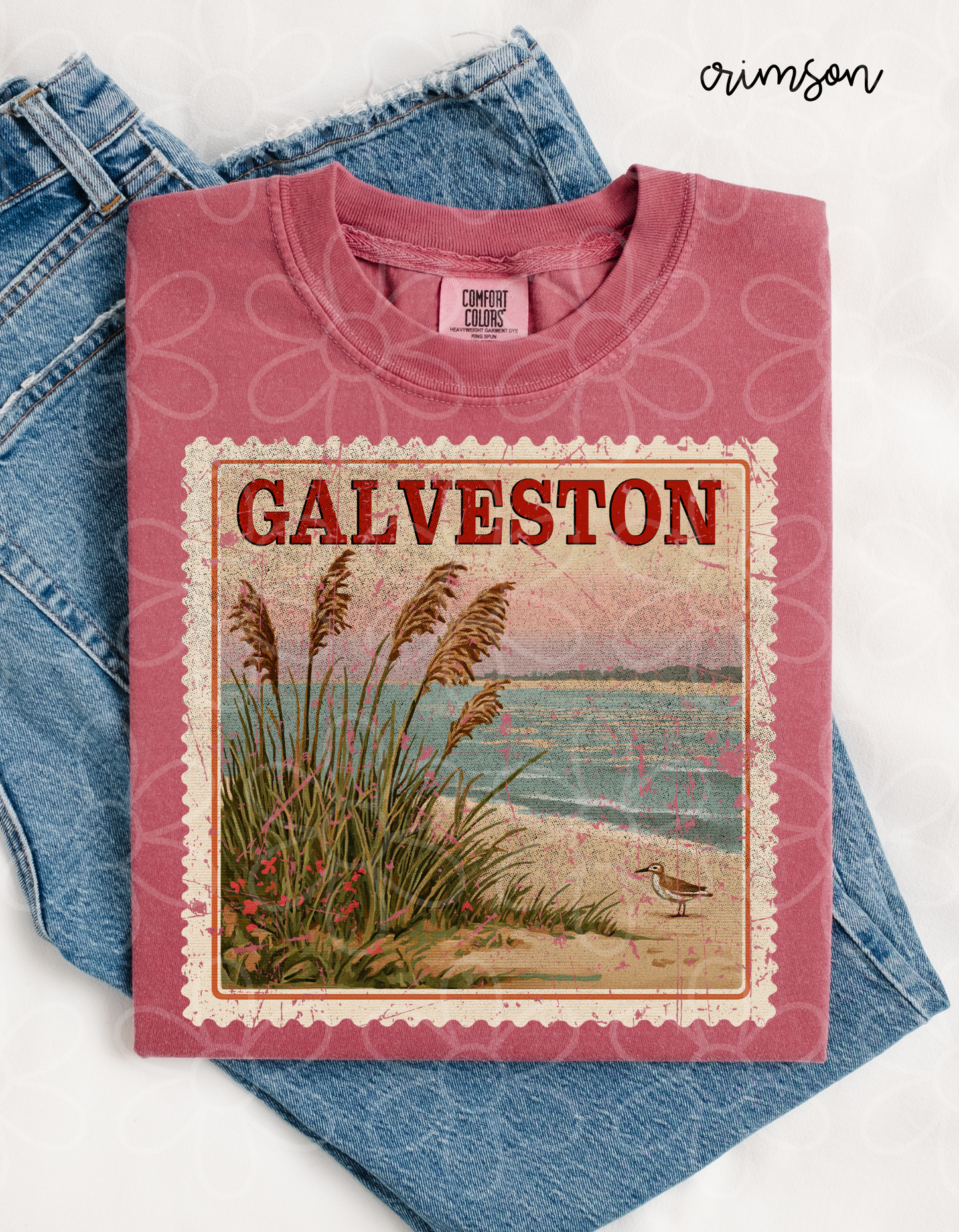 Distressed Beach Stamps (Multiple Options) Kids Completed Tee