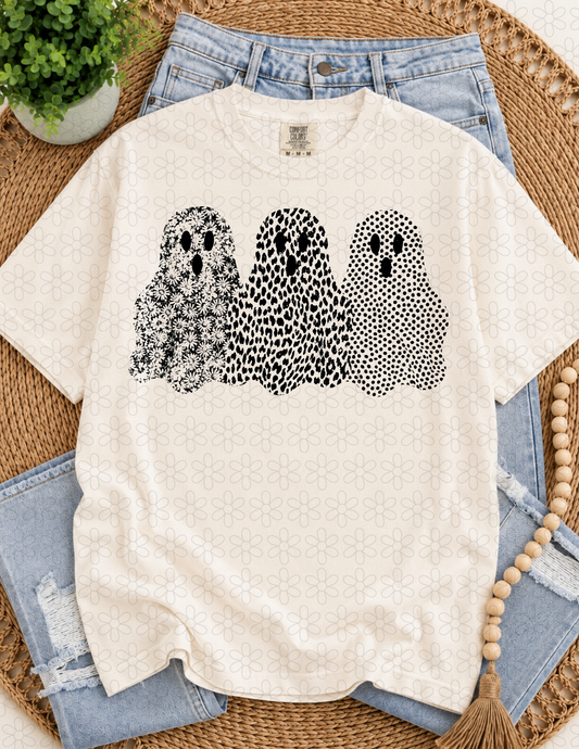 ghost in Black Completed Tee