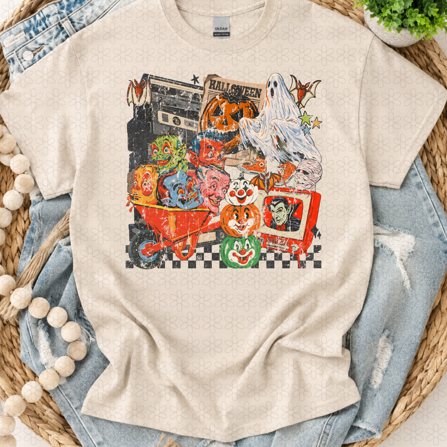 halloween movie collage Completed Tee