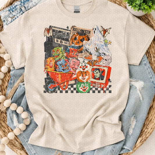 halloween movie collage Completed Tee