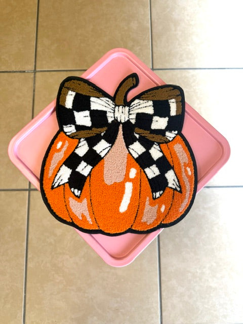 Checkered coquette pumpkin patch