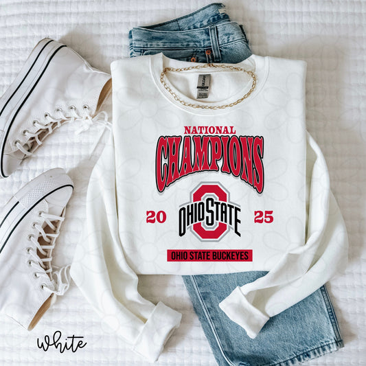 Buckeyes National Champions Completed Tee