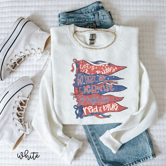 Buffalo Bills Pennant Flags Completed Tee