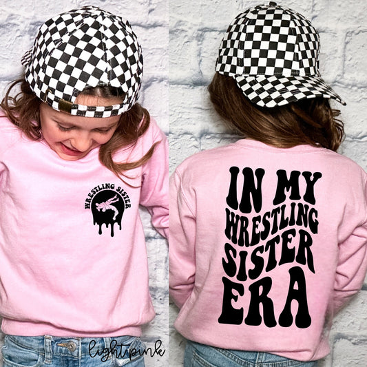 In My Wrestling Sister Era Kids Completed Tee