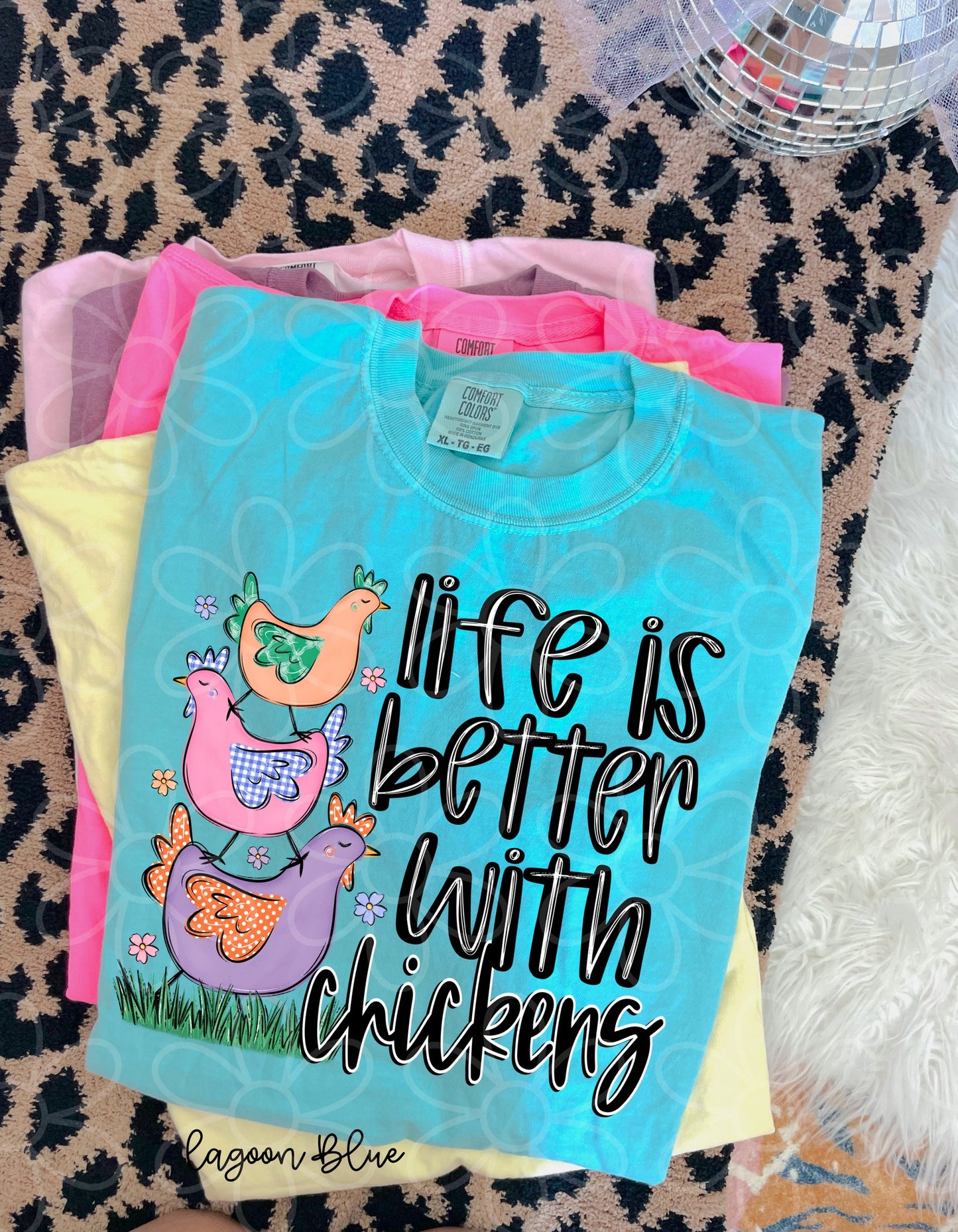 Life Is Better With Chickens Kids Completed Tee