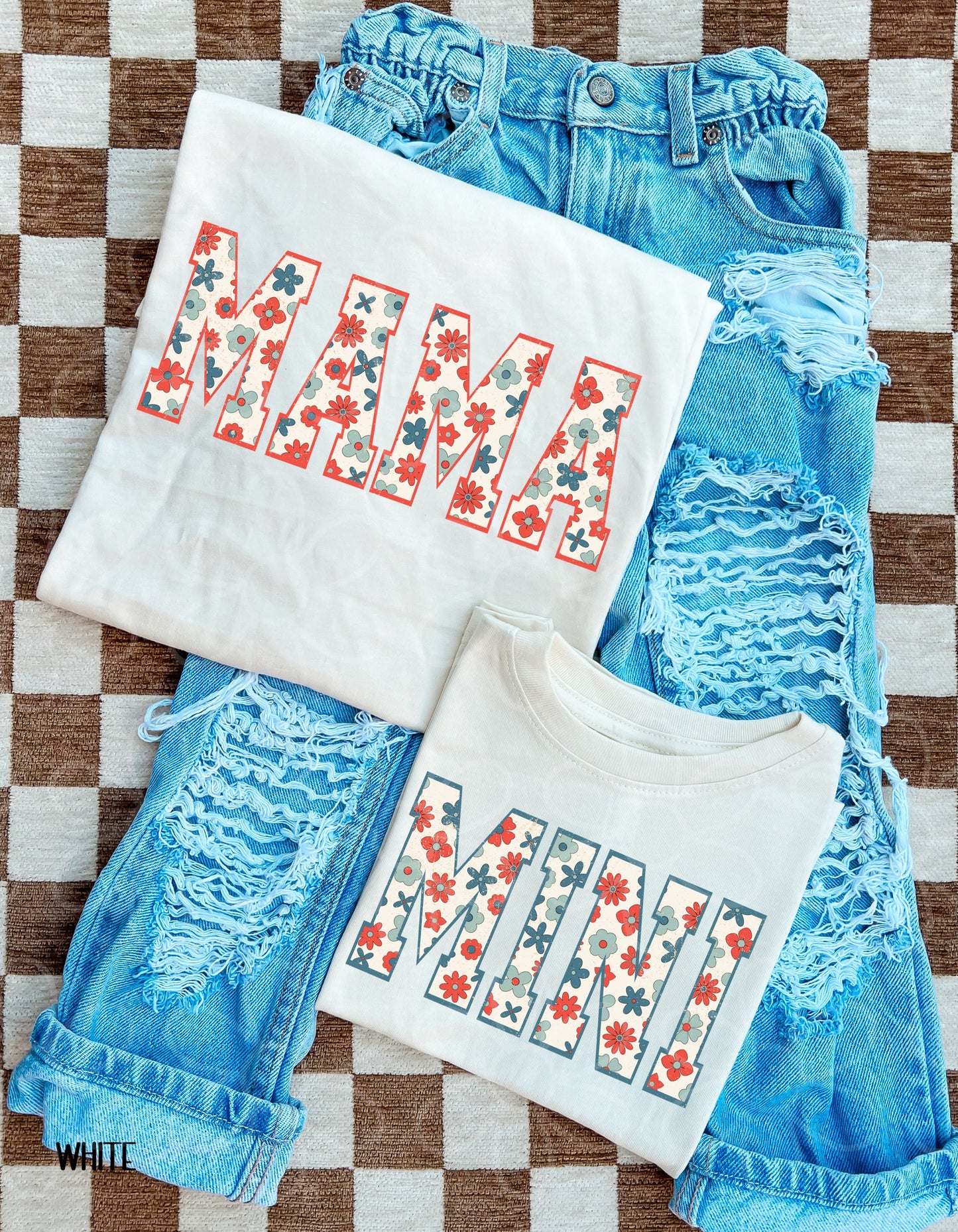 RWB Floral Mama Completed Tee