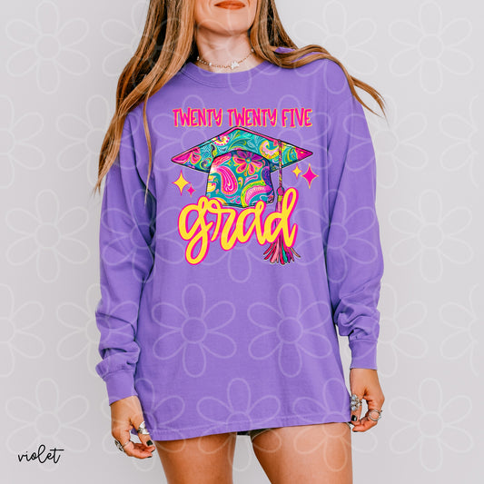 Paisley Print Twenty Twenty Five Grad  DTF Transfer