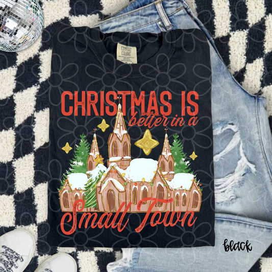 Red Christmas Is Better In A Small Town DTF Transfer
