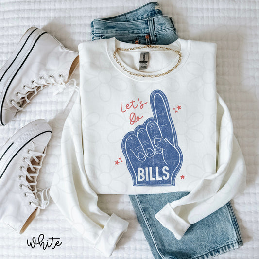Let's Go Bills Foam Finger DTF Transfer
