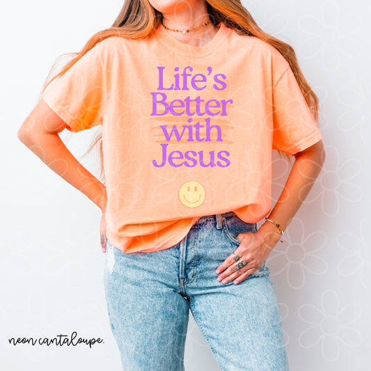 Life's Better With Jesus Kids Completed Tee