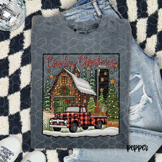 Country Christmas DTF Transfer
