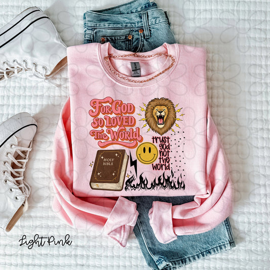 For God So Loved The World Kids Completed Tee