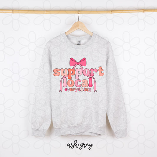 Support Local Everything Bow Kids Completed Tee