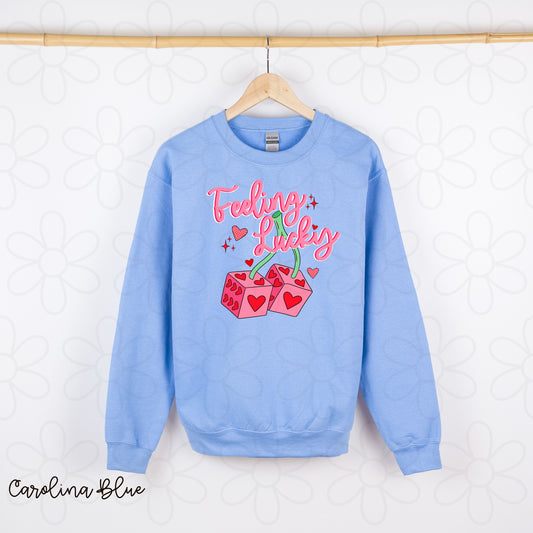 Valentine Feeling Lucky Completed Tee