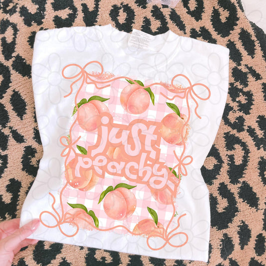Just Peachy Bow DTF Transfer