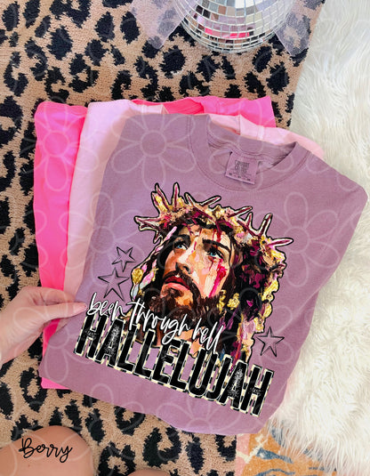 Been Through Hell Hallelujah Kids Completed Tee