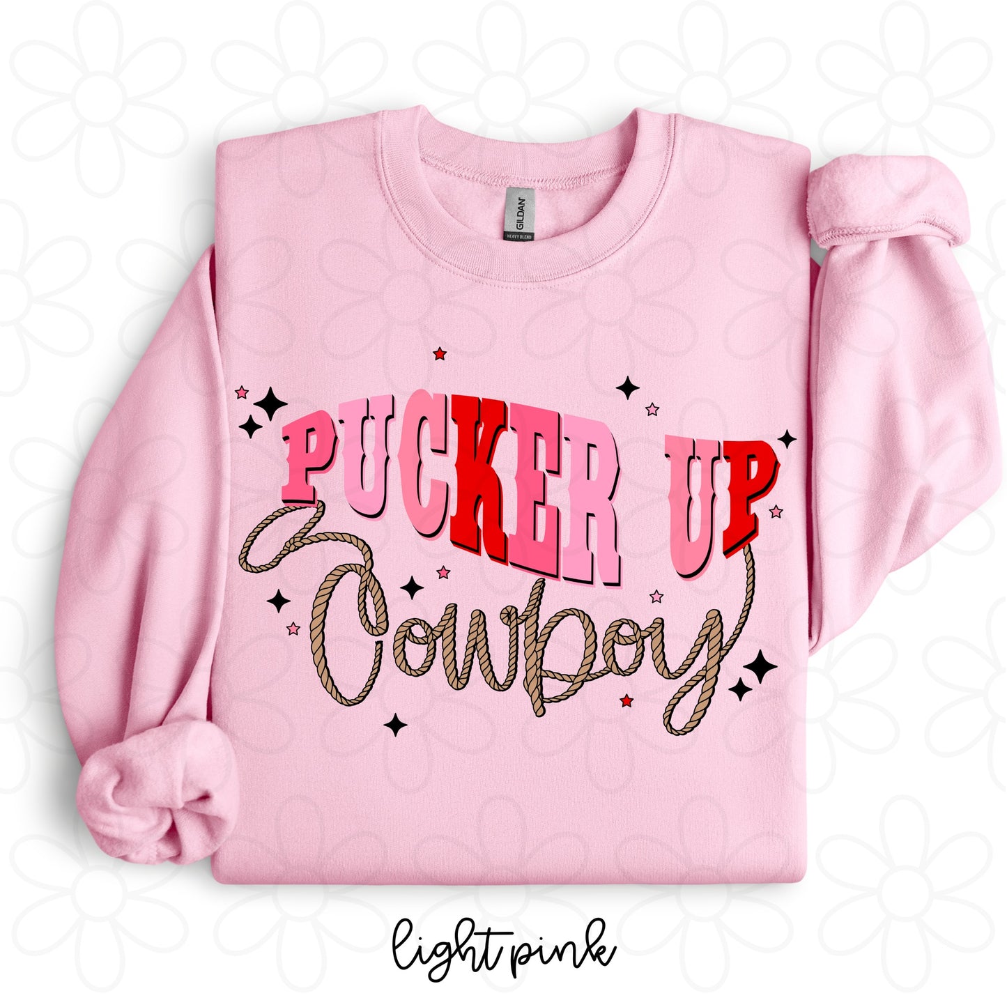 Pucker Up Cowboy Kids Completed Tee