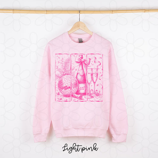 Pink Vintage New Year Completed Tee