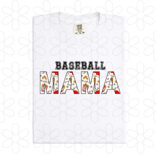 Take Me Out To The Ballgame Baseball Mama DTF Transfer