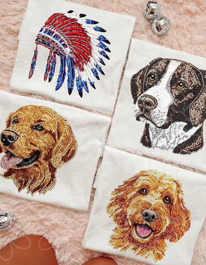 Faux Rhinestone Designs (MULTIPLE OPTIONS)  DTF Transfer