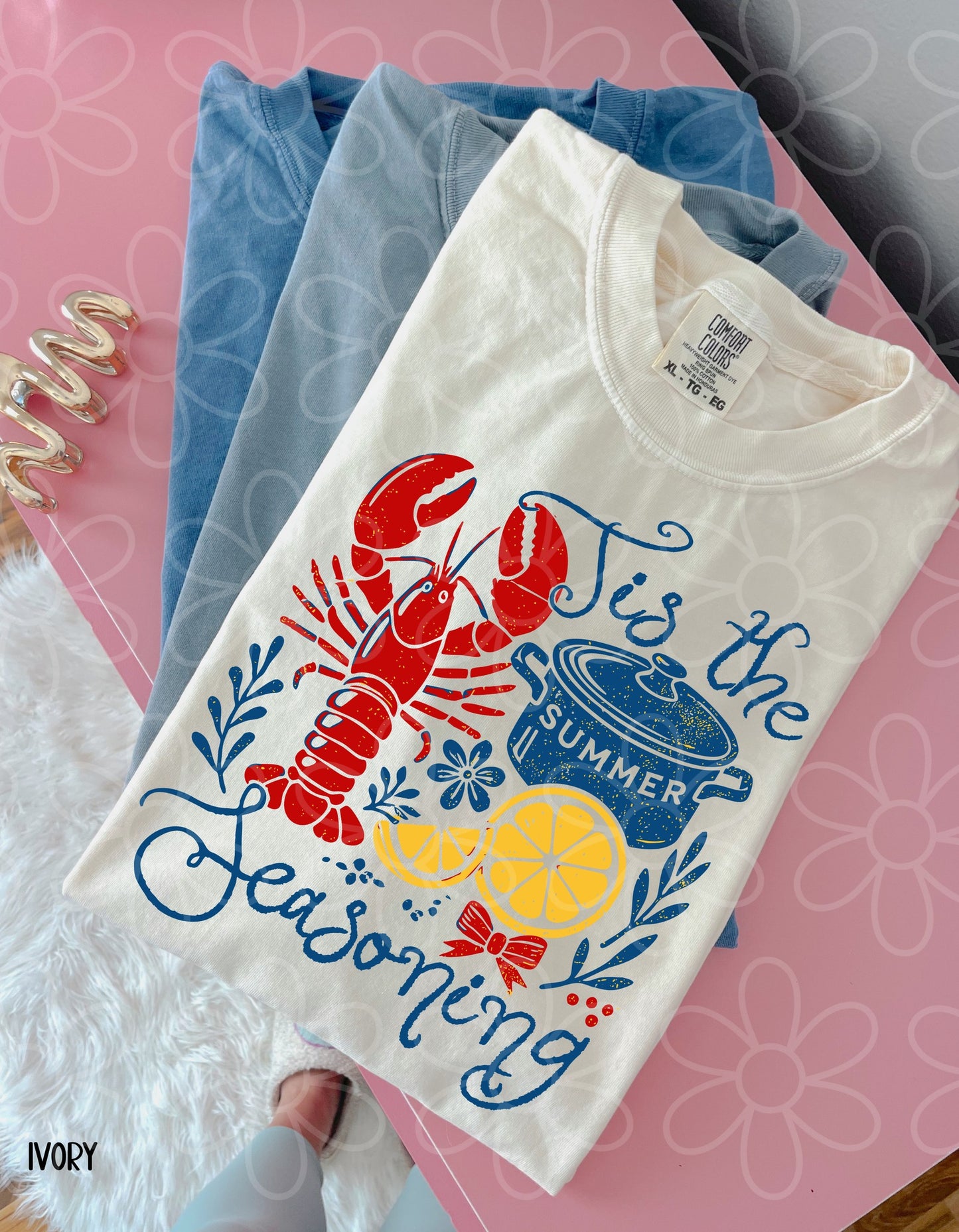 Tis The Seasoning Red Kids Completed Tee