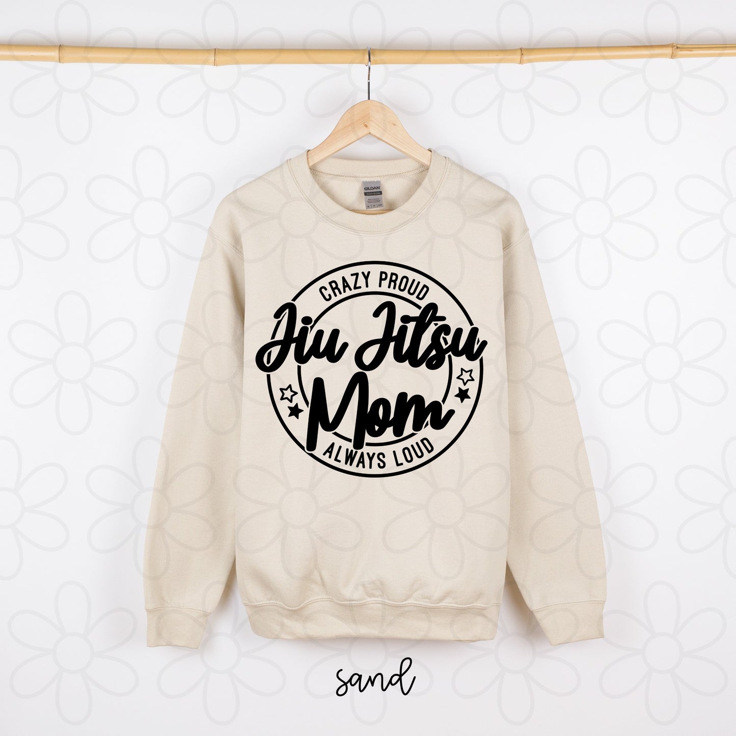 Crazy Proud Jiu Jitsu Mom DTF Transfer