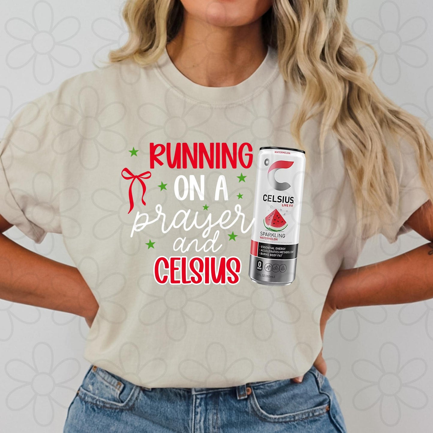 Running On A Prayer Drink - Multiple Options DTF Transfer