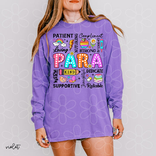 Para Adjectives DTF Transfer