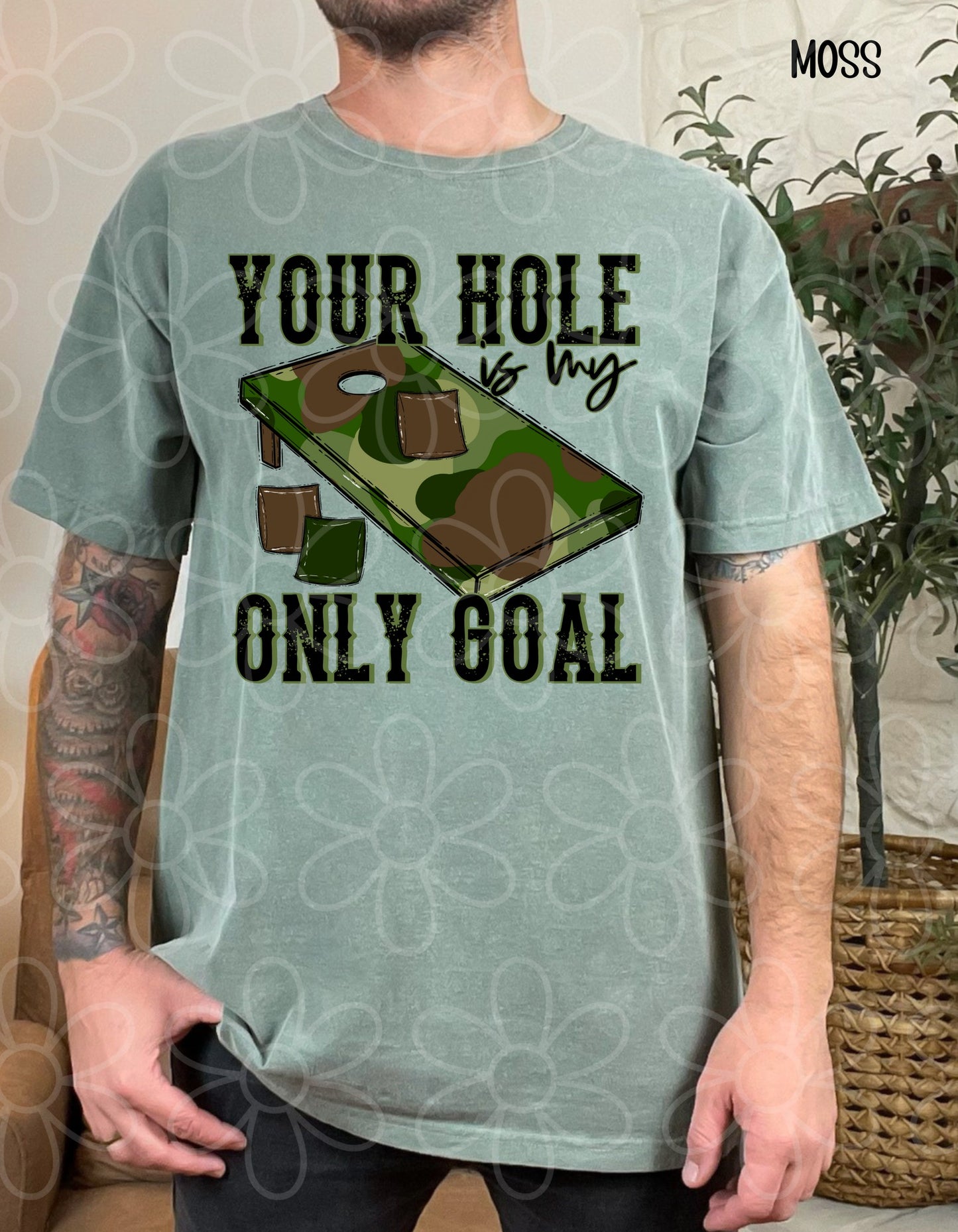 Camo Your Hole Is My Only Goal Completed Tee